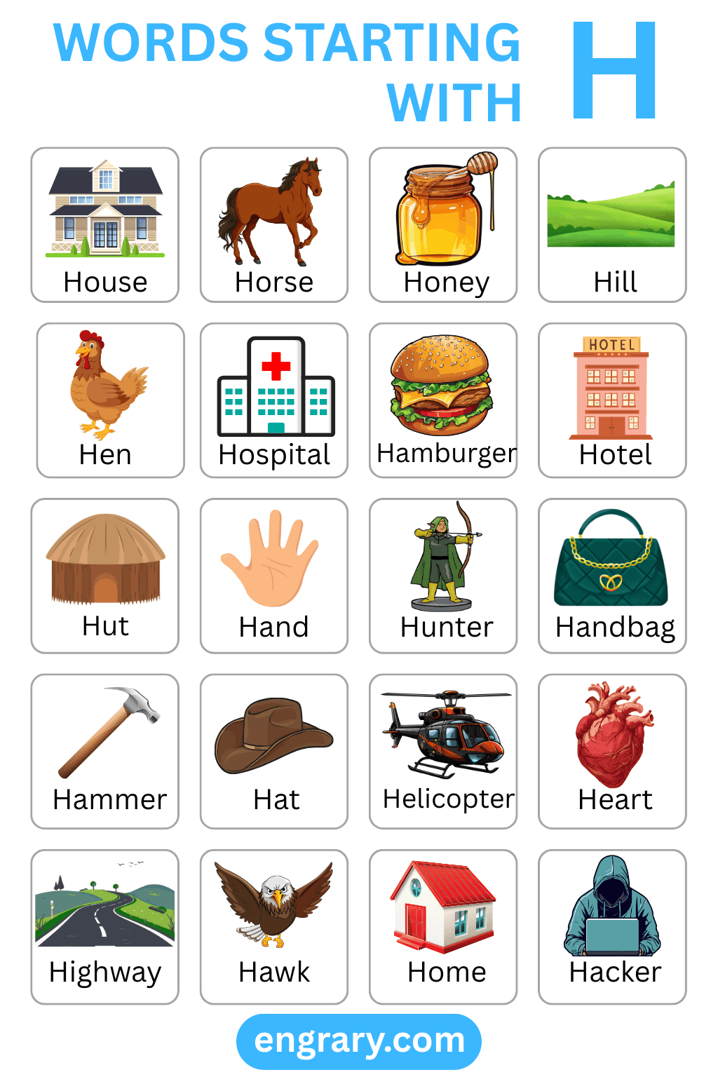 Words starting with H in English