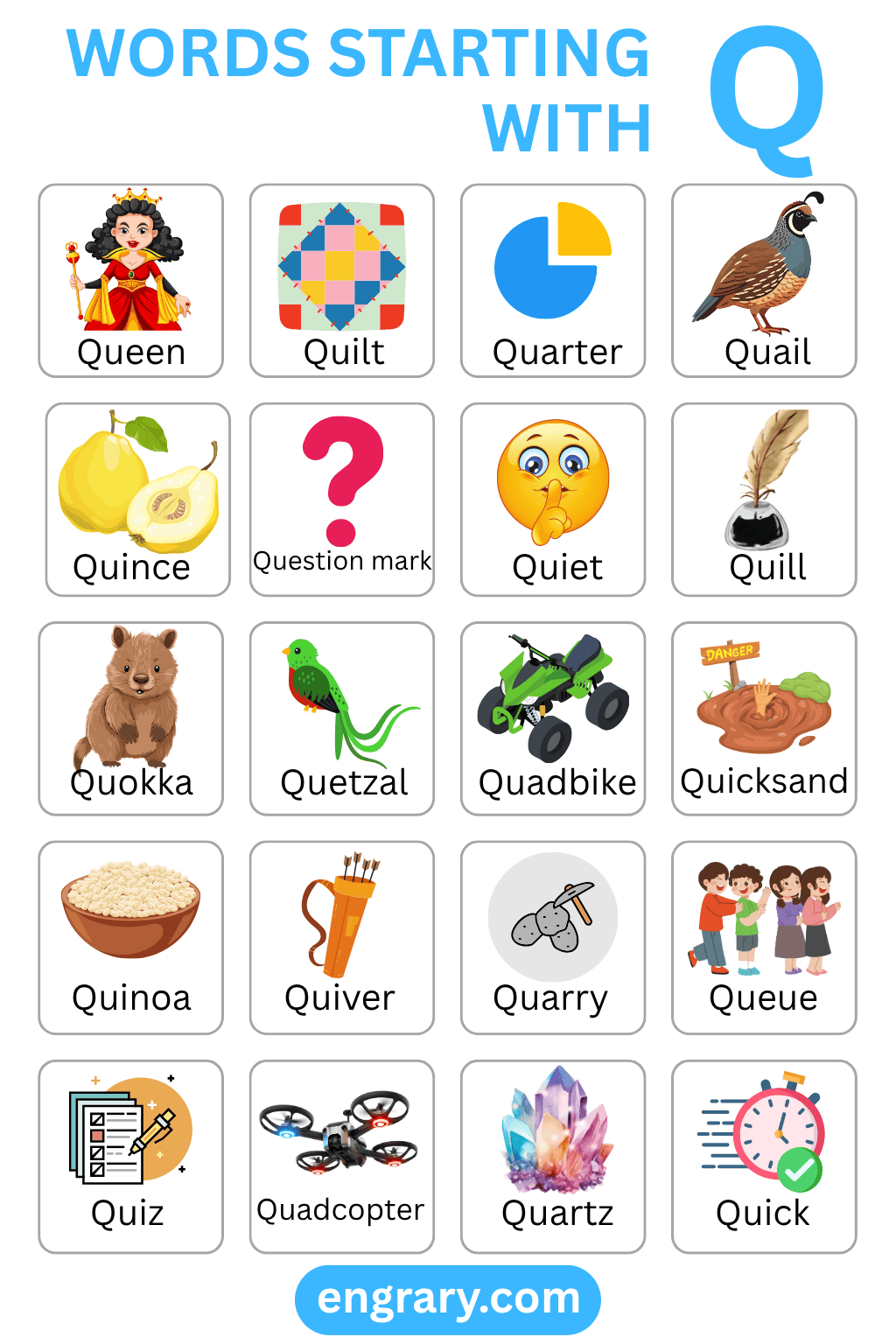 Words Starting with Q in English