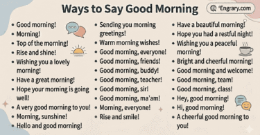 50 plus best ways to say good morning in English for formal casual friendly and professional situations