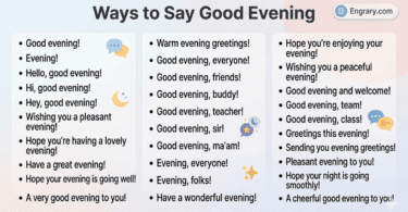 Other ways to say good evening in English for formal casual friendly and professional situations