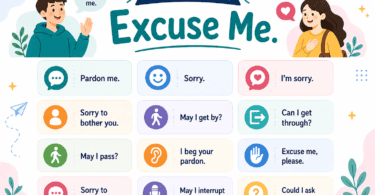 Complete list of other ways to say excuse me in English with meaning for every situation