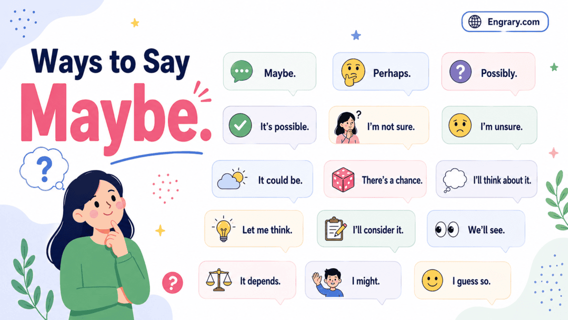Other Ways to Say Maybe in English