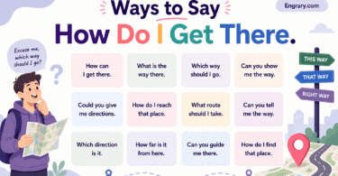Other ways to say “How do I get there?” in English with polite direction phrases for walking, driving, public transport, maps, and travel.