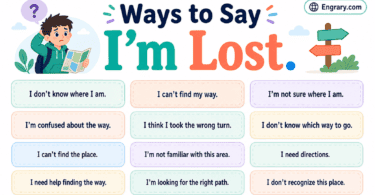100 better ways to say “I’m lost” in English with physical, mental, professional, classroom, emotional, travel, and direction phrases.