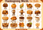 100+ Thanksgiving Words for Kids with Meanings