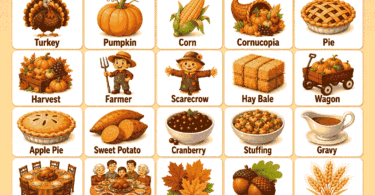 100+ Thanksgiving Words for Kids with Meanings