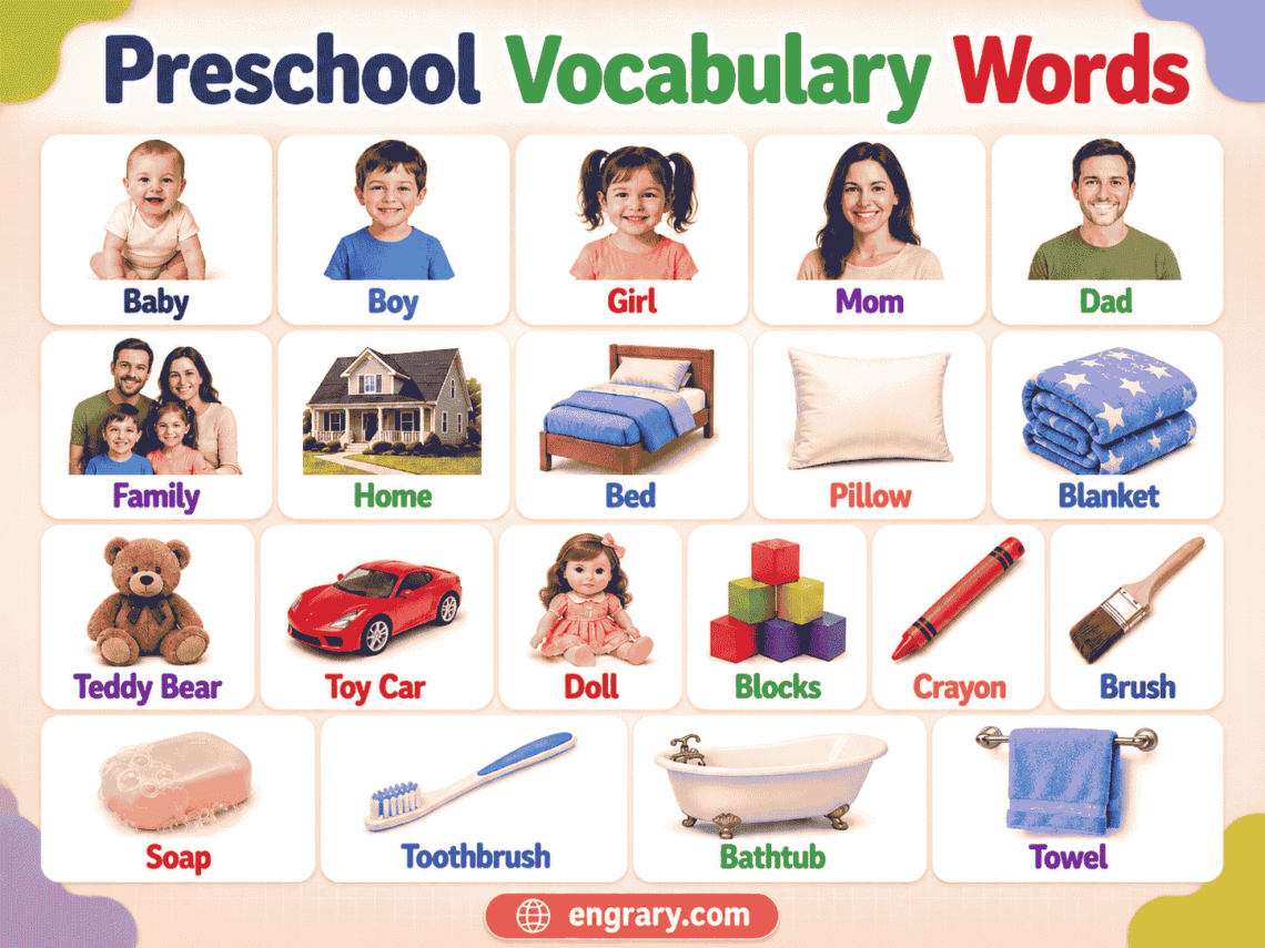 300+ Preschool Vocabulary Words Every Child Should Know
