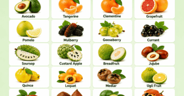 50 Fruit Names for Kids with Pictures