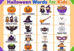 50+ Halloween Words for Kids with Pictures and Meanings