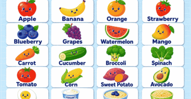 50+ Healthy Food Names for Kids with Pictures