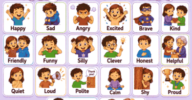 Adjectives for Kids with Pictures and Meanings