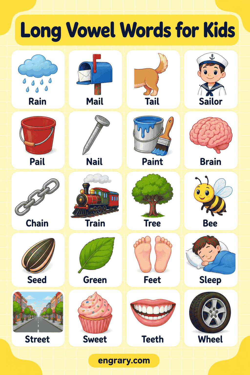 Easy Long Vowel Words