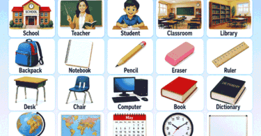 First Grade Vocabulary Words and Meanings