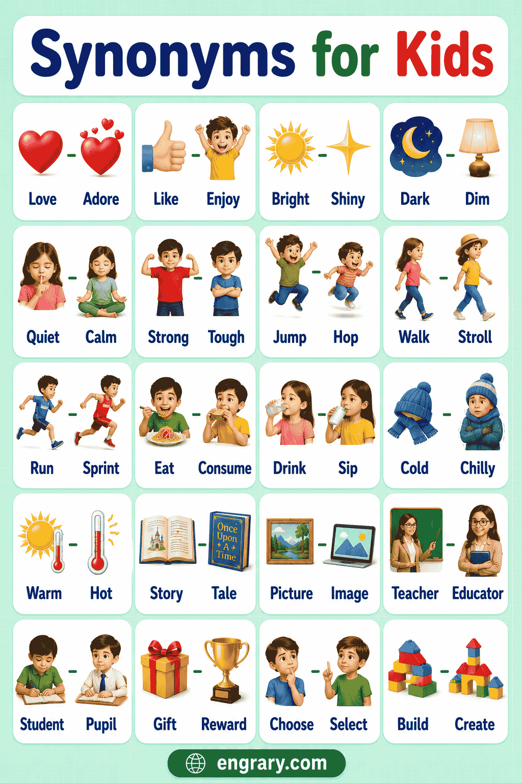 Synonyms for Kids in English
