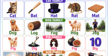 Word Families for Kids Easy Phonics Patterns