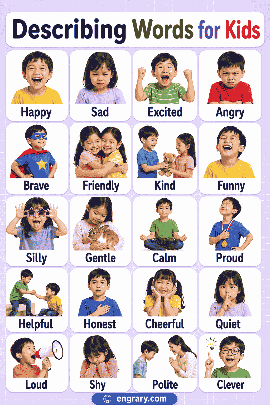 describing words for kids with pictures