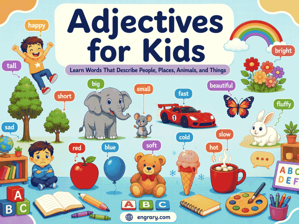 Adjectives for Kids: Rules, Examples, and Exercises