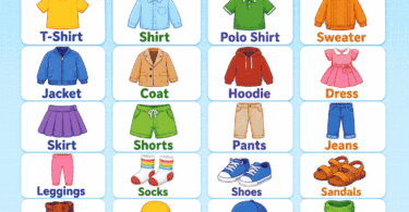 Clothes Names for Kids: 75+ Words with Pictures & Meanings