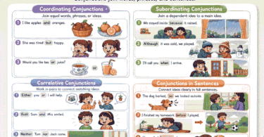 Conjunctions for Kids: Types, Examples, and Practice