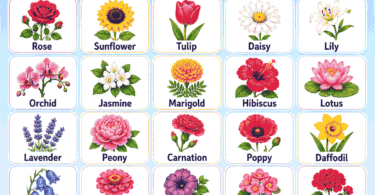 Flower Names for Kids: 30+ Common Flowers with Pictures