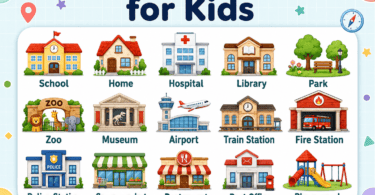 Places in Town for Kids: Names, Meanings, and Pictures