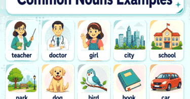 100+ Common Nouns Examples for People, Places, and Things