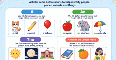 Articles for Kids with Rules, Examples, and Practice