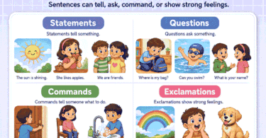 Sentence Types for Kids: Rules, Examples, and Practice