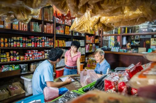 Bang Rak Marekt, Assumption Cathedral, Silom Road