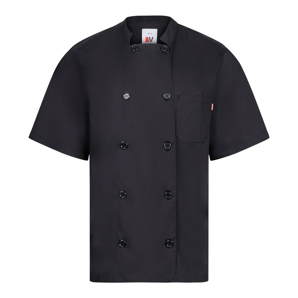 VL DURGA. Kortärmad poplin (110g/m²) köksjacka i bomull (35%) och polyester (65%) - Bild 3