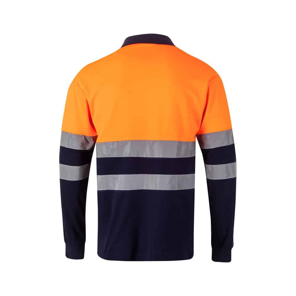 VL PLUTO. Tvåfärgad pikétröja (150g/m²) med långa ärmar, i bomull (55%) och polyester (45%) - Bild 18