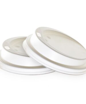 Vita lock för pappersmuggar - 500st