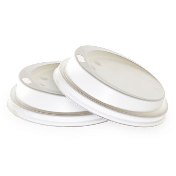 Vita lock för pappersmuggar - 500st