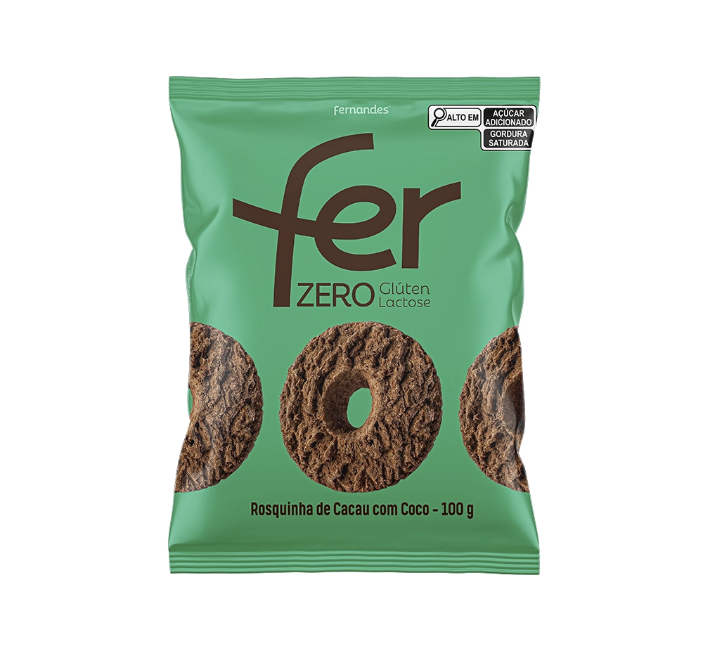 Rosquinha de Cacau com Coco 100g