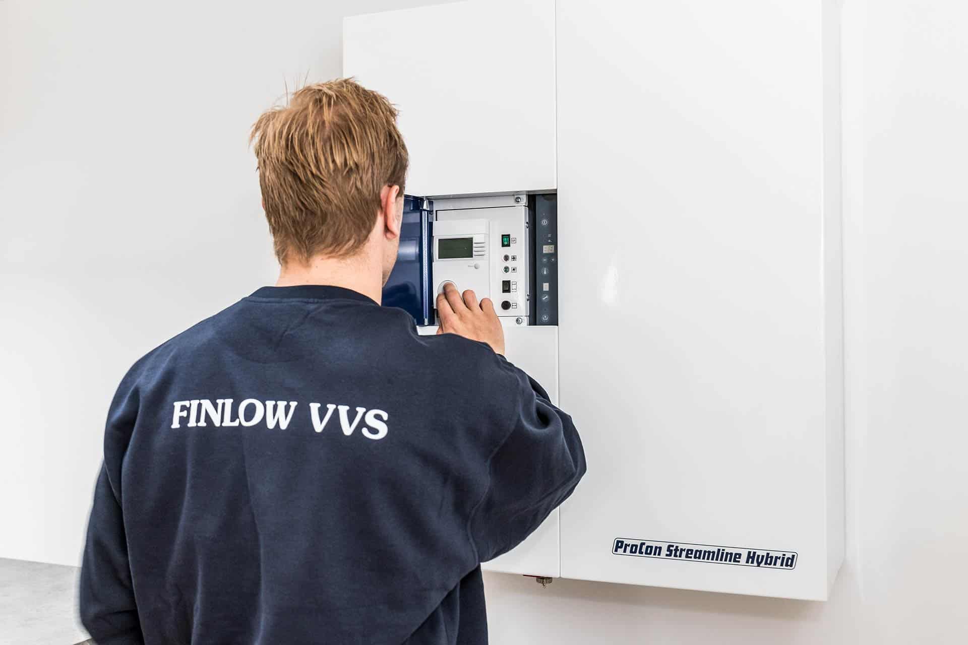 VVS'er fra Finlow på arbejde