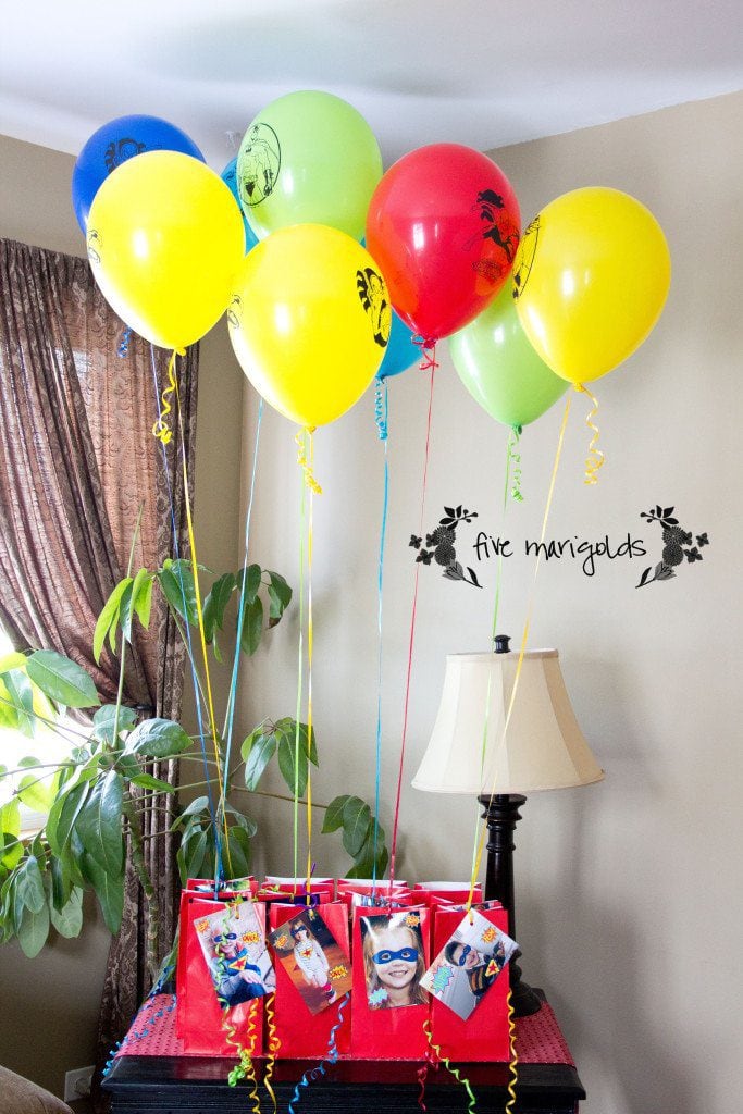 Super Hero Comic Book Birthday Party Custom Favors | Five Marigolds