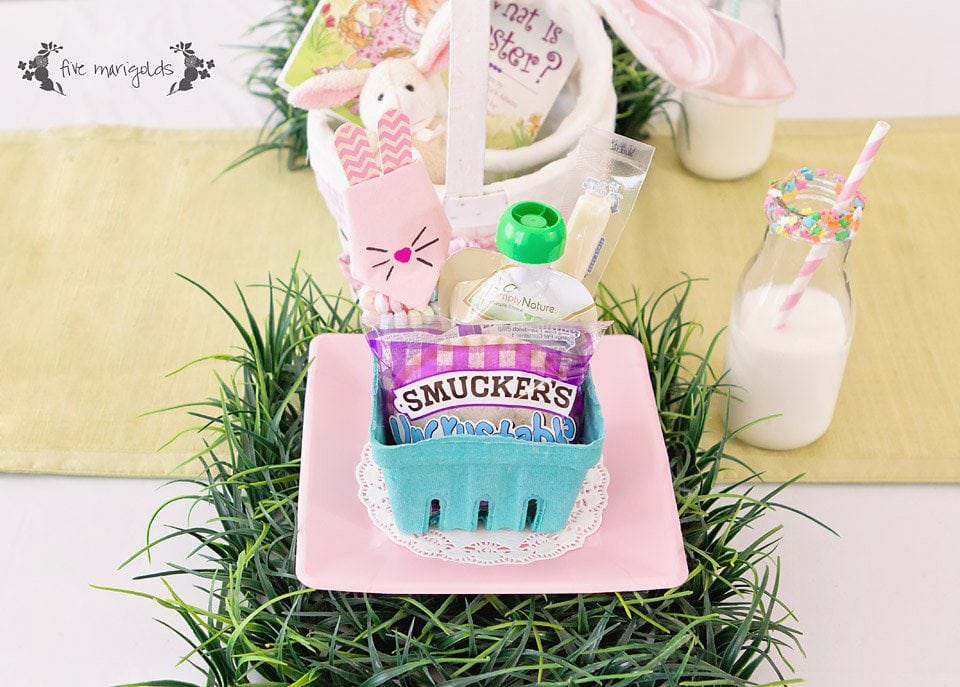 Simple Easter Tablescape for Kids | Five Marigolds