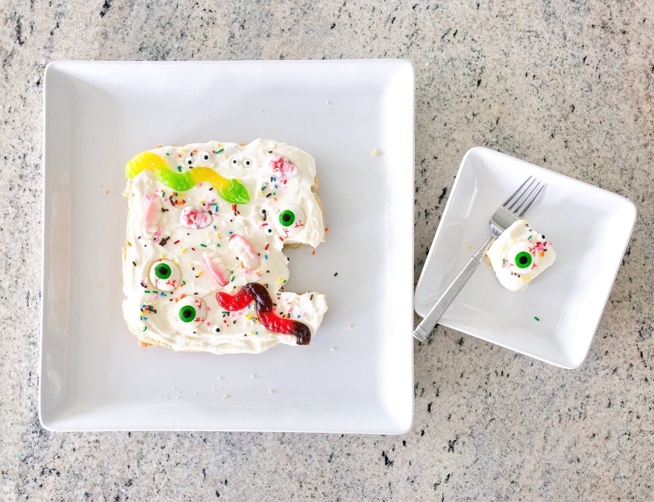 Spooky and Sweet, these sugar cookie bars are perfect for your Halloween party!