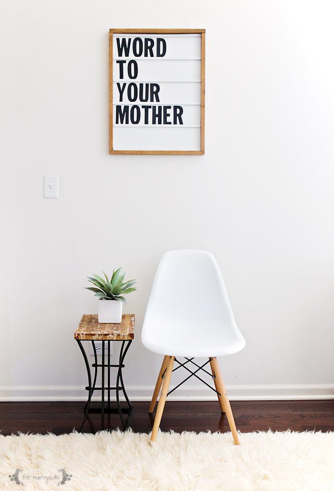 DIY Marquee Letter Board