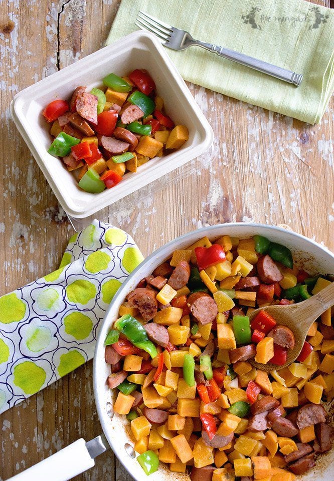 I need to do this - make ahead breakfast meal prep. Sweet Potato and Butternut Squash Hash