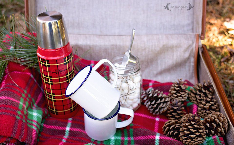 Winter Picnic Inspiration: Chocolate Covered Cherry Hot Chocolate