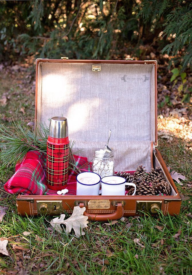 Winter Picnic Inspiration: Chocolate Covered Cherry Hot Chocolate