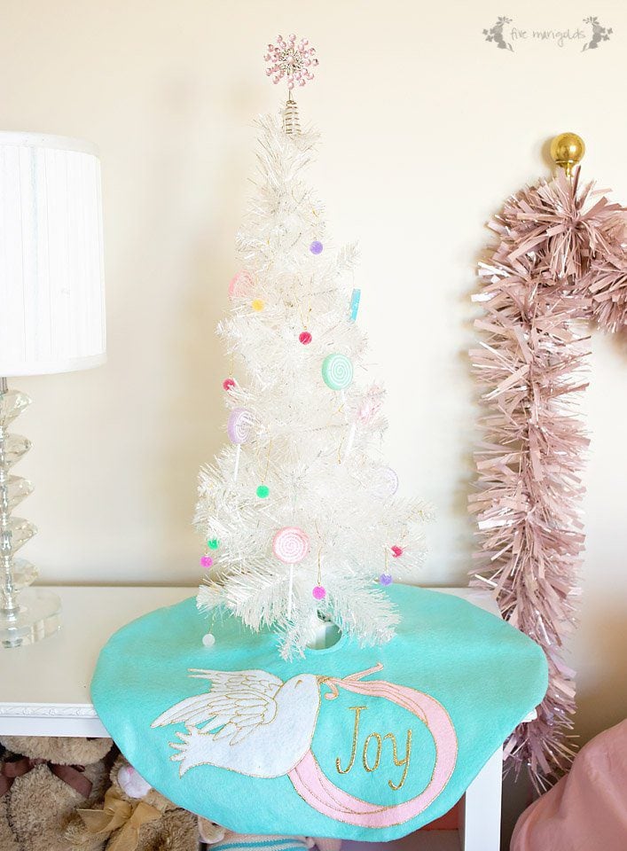Christmas Chic Girl's Bedroom | Dance of the Sugarplum Fairy Bedroom Suite theme, with pastels, sparkles and sweets. 
