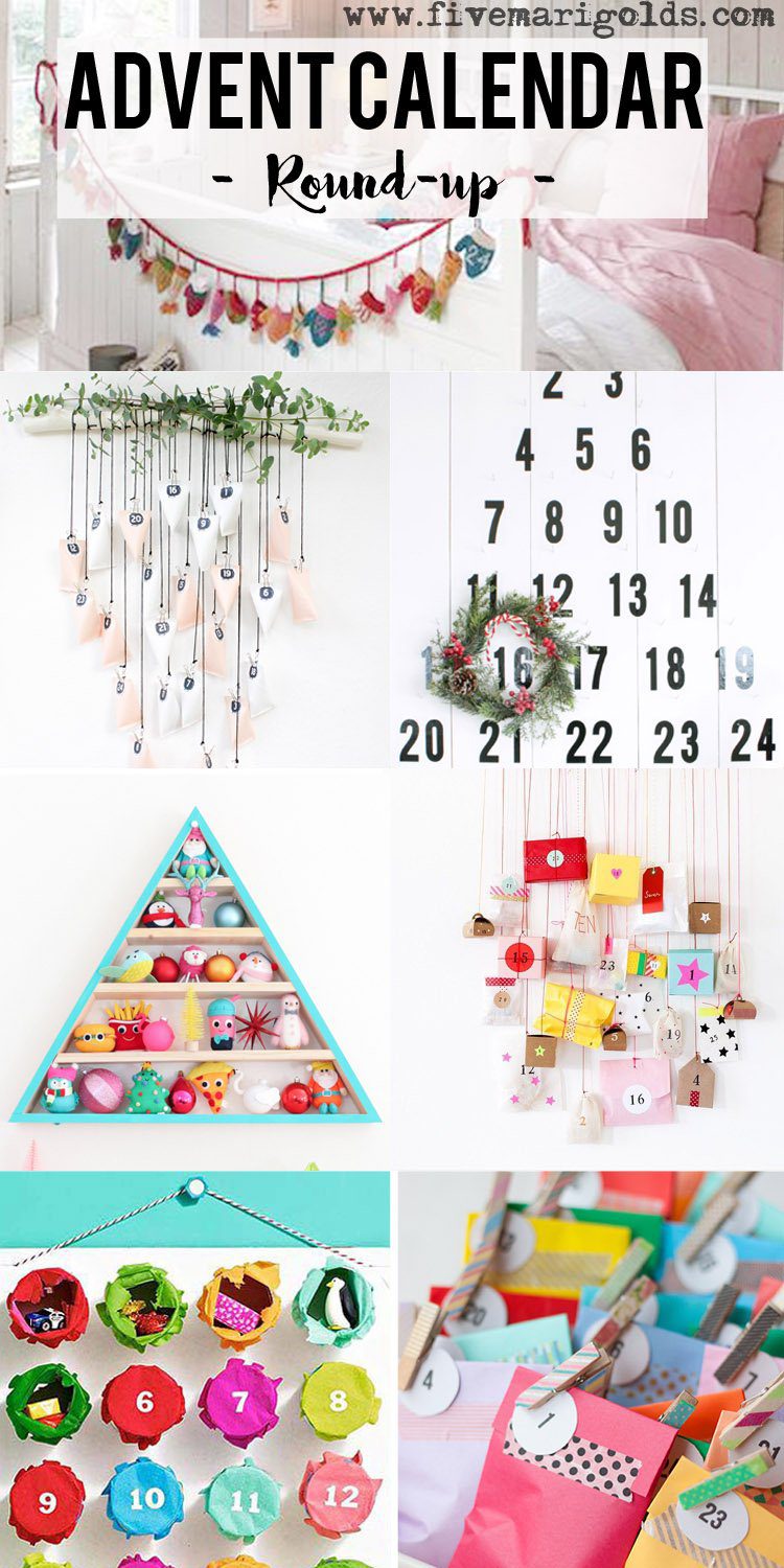 Round-up of Inspiring DIY Advent Calendars | Five Marigolds