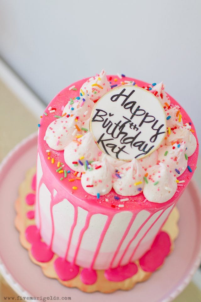 Cake Bake Shop Birthday Party for Girls | Five Marigolds