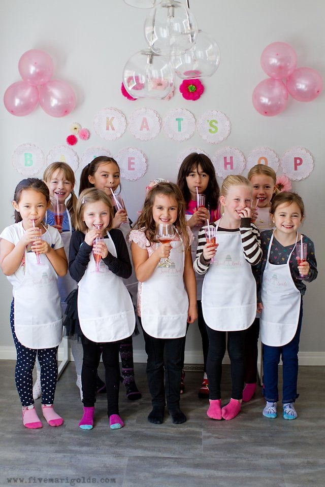 Cake Bake Shop Birthday Party for Girls | Five Marigolds