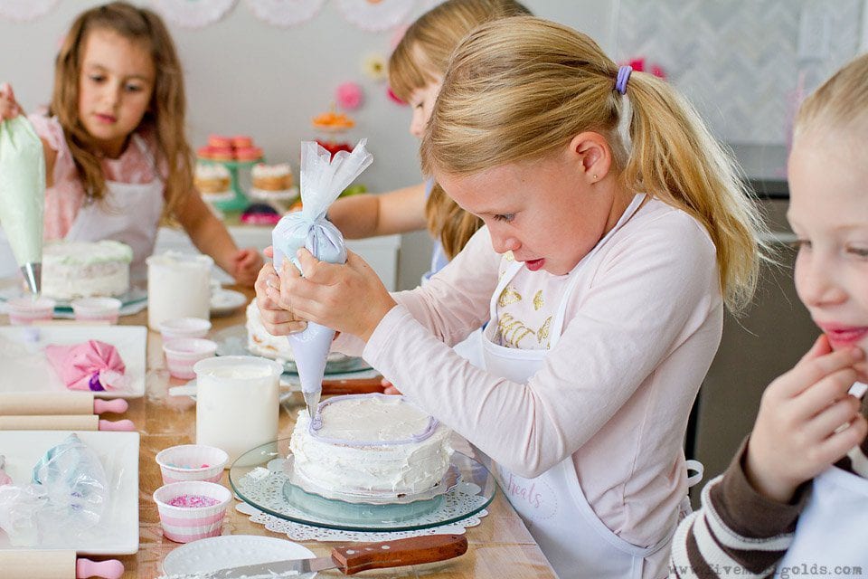 Cake Bake Shop Birthday Party for Girls | Five Marigolds