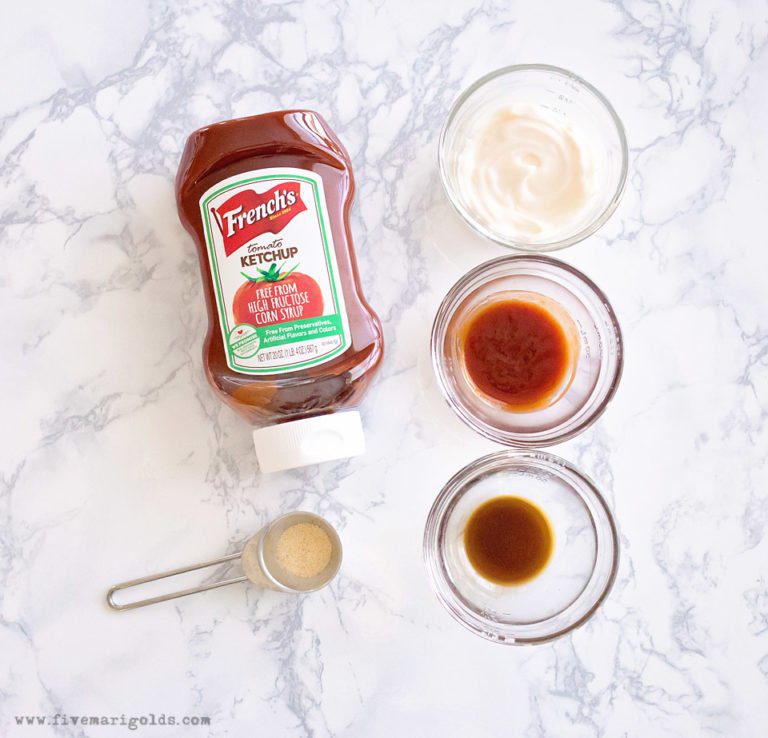 Baked Rosemary Garlic Fries with Fancy Dipping Sauce appetizer recipe #ad #KetchupWithFrenchs