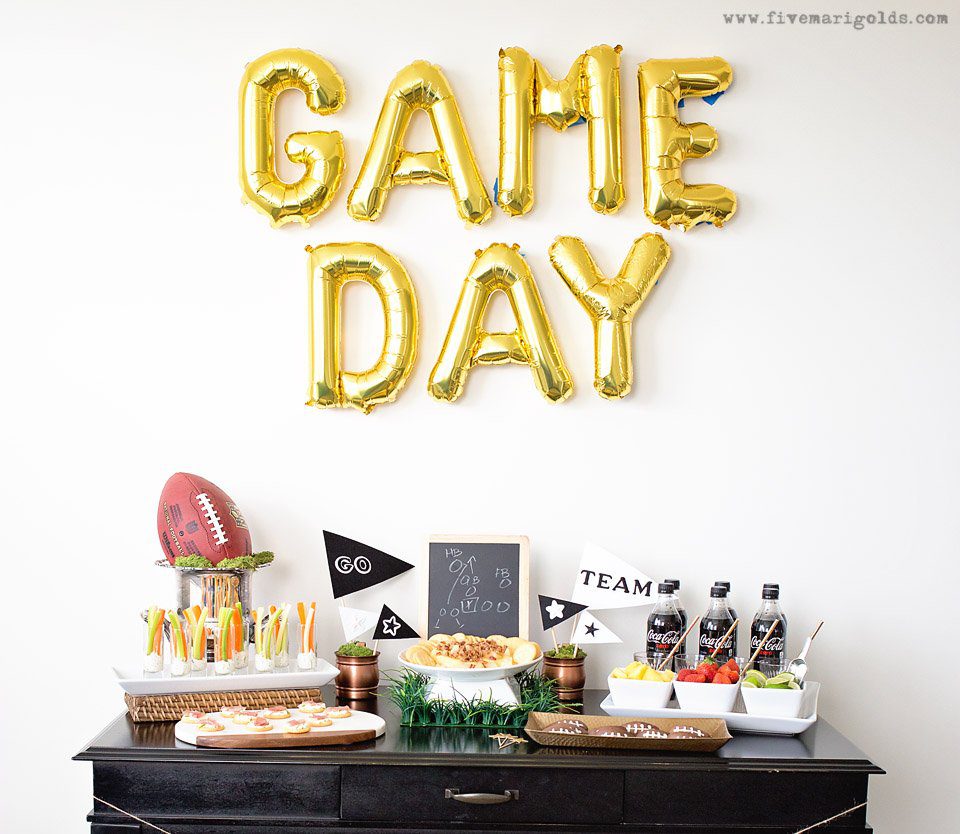 Score Points with the Ultimate Game Day Party - Guiltless Game Day Recipes and DIY Decor #ReadyForKickoff #ad