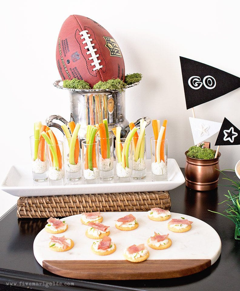 Score Points with the Ultimate Game Day Party - Guiltless Game Day Recipes and DIY Decor #ReadyForKickoff #ad